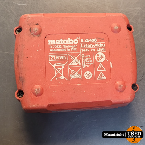 Metabo BS 14.4 LI - Boormachine - 14.4V 1,5AH - 1 Accu - Zonder Lader