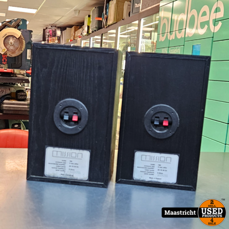 2x - Mission - 760 Speakers - 6 Ohms - 75 Watt - Zwart - In nette staat.