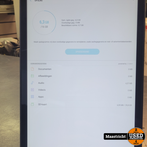 Samsung Galaxy Tab A - 10.1 WiFi (2016) - 16GB - Zwart - In nette staat.