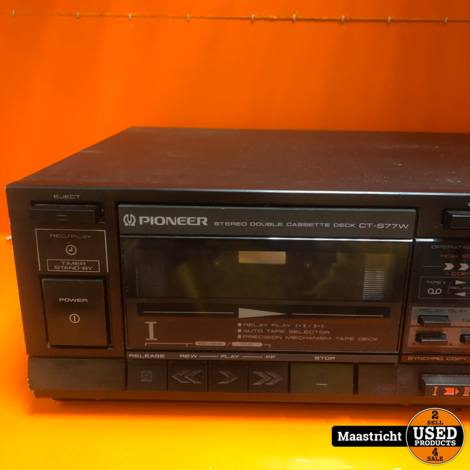 pioneer CT-S77 dubbel cassettedeck