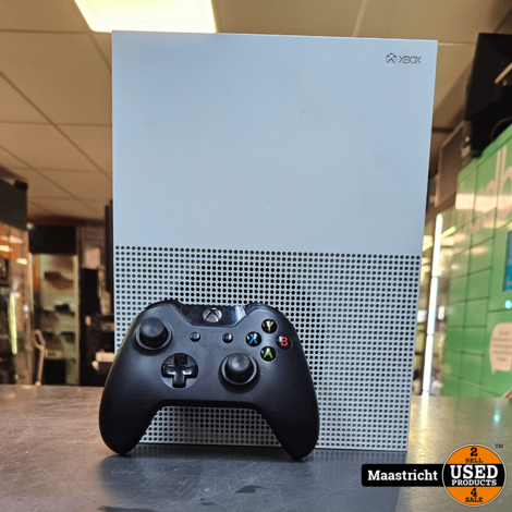 Microsoft - Xbox One S - White - 500GB - In Redelijke Staat - 1 Controller.