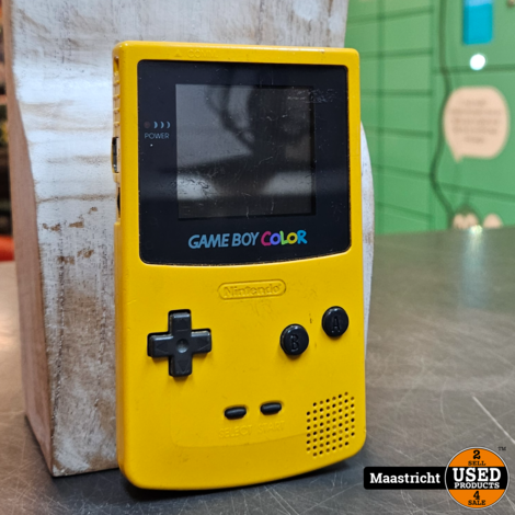 Nintendo Gameboy Color - Geel - Batterijen