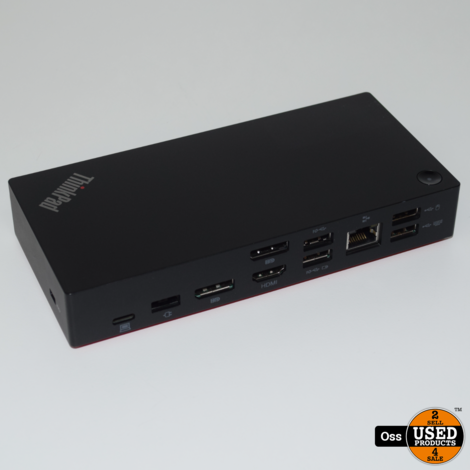 Lenovo ThinkPad USB-C Dock Gen2 - Dockingstation incl. adapter en USB-C kabel - Type: 40AS