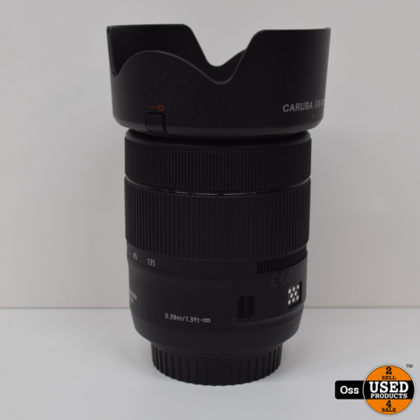 Canon Zoom Lens EF-S 18-135mm 1:3.5-5.6 IS USM - Image Stabilizer Nano USM - incl. lensdoppen en zonnekap - Nieuwstaat!