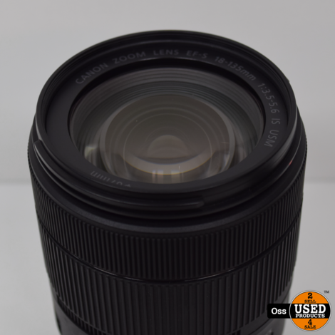 Canon Zoom Lens EF-S 18-135mm 1:3.5-5.6 IS USM - Image Stabilizer Nano USM - incl. lensdoppen en zonnekap - Nieuwstaat!