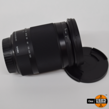 Sigma C 18-300mm 1:3.5-6.3 DC 72 - Lens voor Canon - incl. lensdoppen en zonnekap - 4mm barstje onder OS on/off knop - vandaar lage verkoopprijs