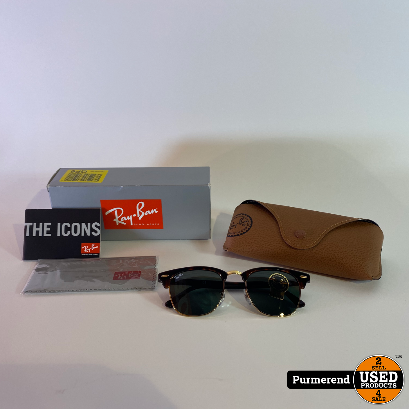 Ray Ban Clubmaster Rb3016 W0366 49 21 Nieuw Compleet Used Products Purmerend