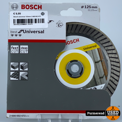 Bosch universal 125mm 2 608 602 672