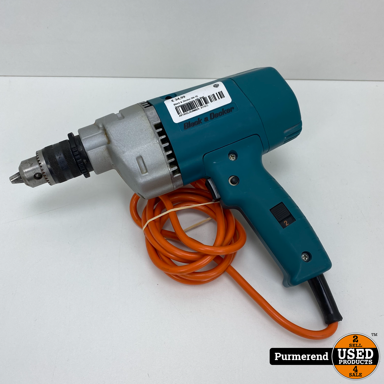 Black &amp; Decker DN 7E Slagboormachine 400 Watt - Used Products Purmerend