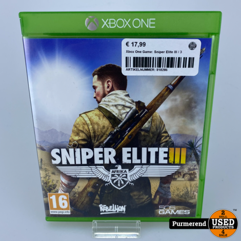 Xbox One Game: Sniper Elite III / 3
