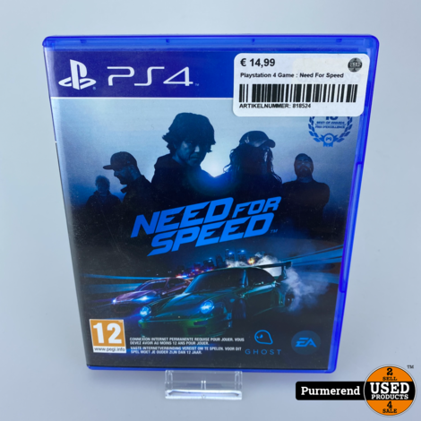 Playstation 4 Game : Need For Speed