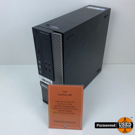 Dell OptiPlex 390 | i3 - 4GB - 256GB  