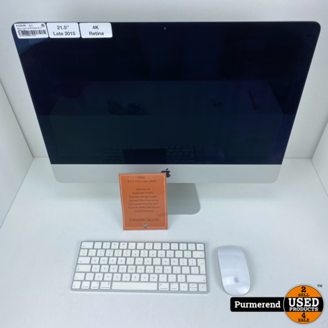 iMac 21.5 inch Late 2015 Retina 4K | i5 - 8GB - 1TB