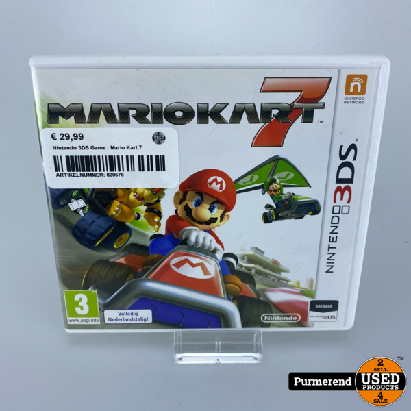 onderschrift Oneindigheid Inspectie Nintendo 3DS Game : Mario Kart 7 - Used Products Purmerend