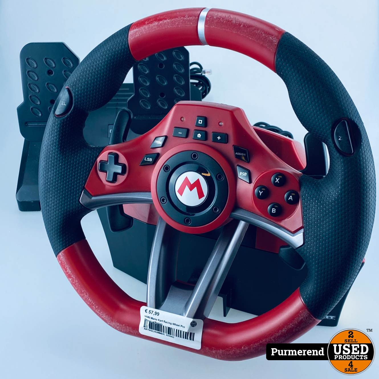 barst advocaat Montgomery HORI Mario Kart Racing Wheel Pro Deluxe w/Pedals - Used Products Purmerend