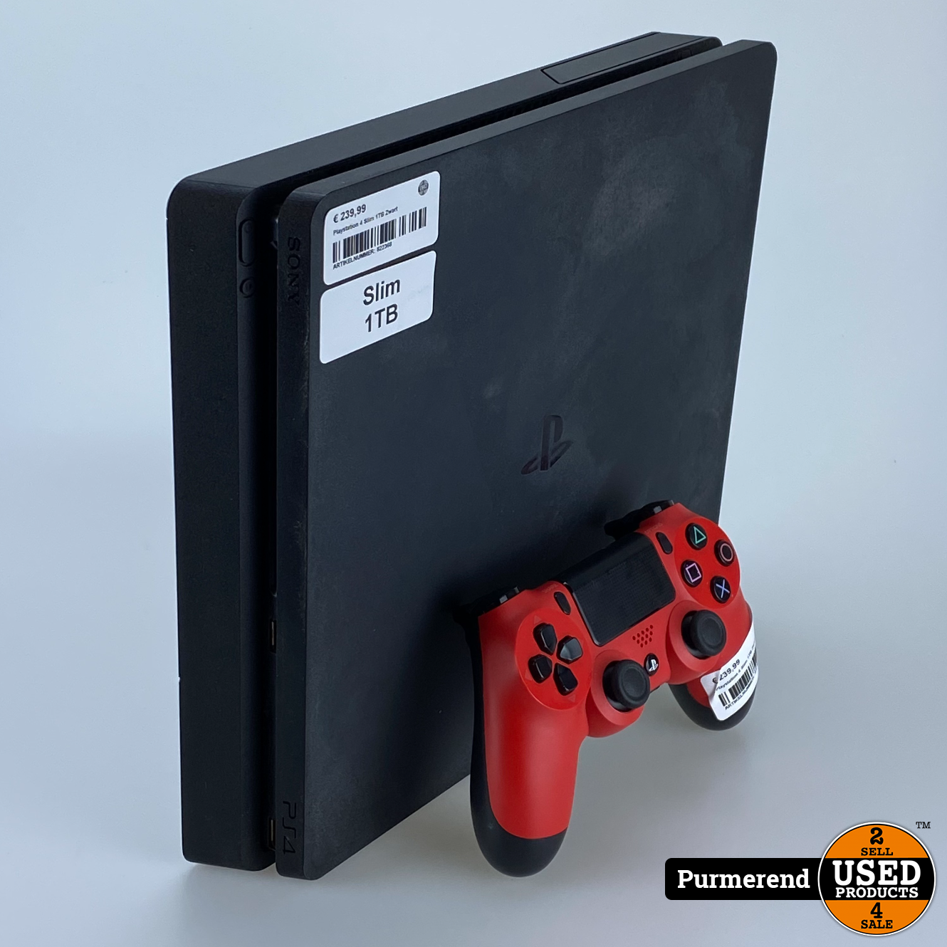 Playstation 4 Slim 1TB Zwart - Used Products