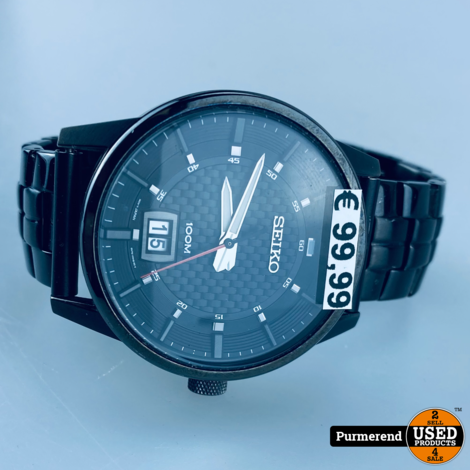 Seiko 6N76-00H0 Stainless Steel 100M Heren Horloge