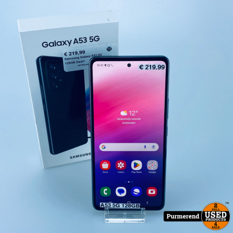 Samsung Galaxy A53 5G 128GB Zwart