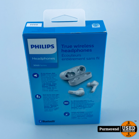 Philips TAT3217WT/00 Wit In-ear oordopjes | Nieuw