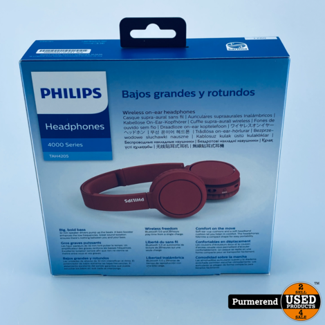 Philips TAH4205 - Bluetooth On-ear Koptelefoon | Nieuw in seal