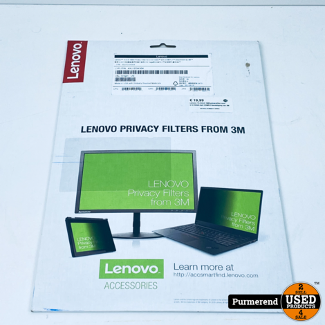 Lenovo 13,3-inch 1609-privacyfilter voor C13 YOGA met COMPLY-bevestiging van 3M