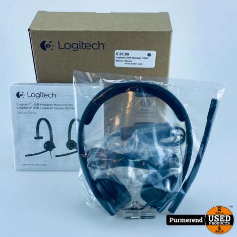 Logitech USB Headset H570e Stereo | Nieuw