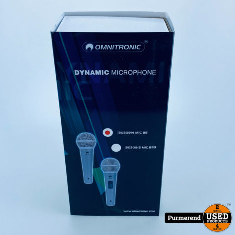 Omnitronic MIC 85 Dynamisch microfoon | Nieuw uit doos