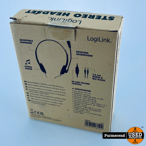 LogiLink HS0052 Bedrade Headset