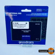 Goodram SSD 240GB SATA3 CL100 Gen 3 | Nieuw in seal