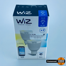 WiZ GU10 smart led-spot Whites 6.5W (2 stuks) | Nieuw in seal