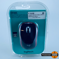 Logitech Logitech Wireless Mouse M185 Zwart/rood | Nieuw