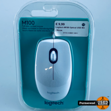 Logitech Logitech M100 Optical USB Wit | Nieuw