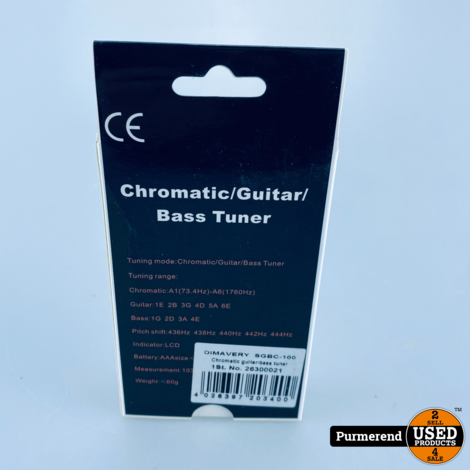 DIMAVERY SGBC-100 Tuner chromatic