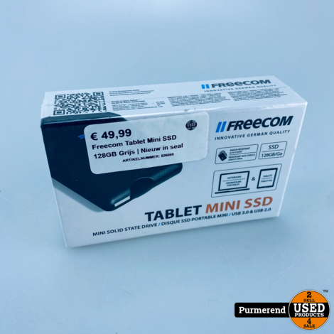 Freecom Tablet Mini SSD 128GB Grijs | Nieuw in seal