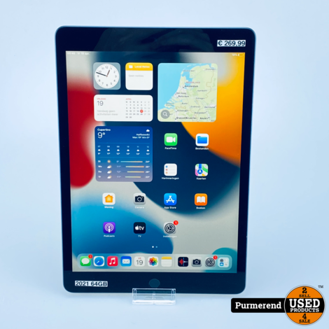 iPad 2021 64GB WiFi Space Gray | Nette staat