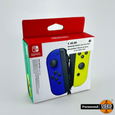 Nintendo Switch Joy Con Pair Blauw/Geel | Nieuw uit doos