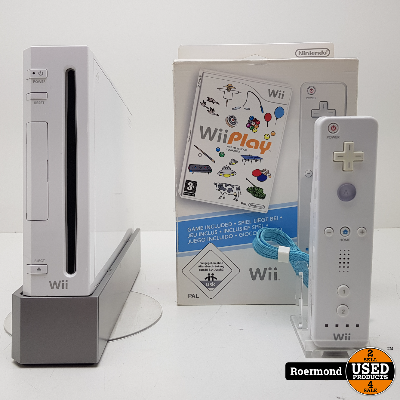 Nintendo Wit met Wii Play (set inclusief controller) I Used Products Roermond