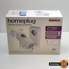 Sitecom Homeplug 200 Mbps Plus Socket Dual Pack LN-516