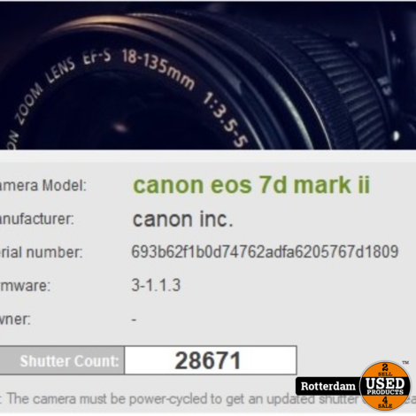 Canon EOS 7D Body (28671 kliks) - Met Garantie
