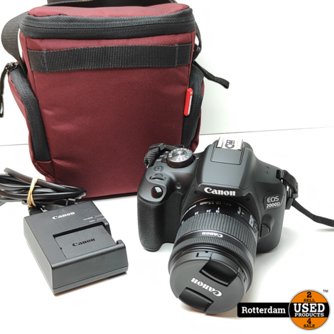 Canon EOS 2000D - 18-55mm lens - Met Garantie