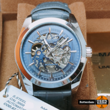 Martyn Line S. Steel Cal. 3668 Automatic Heren Horloge - Met Garantie