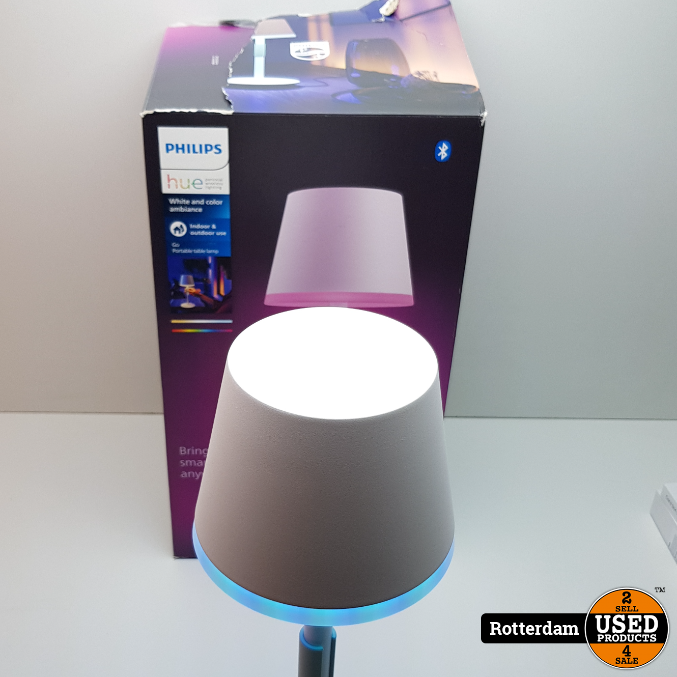 Philips Hue Go draagbare tafellamp - Met Garantie - Used Products Rotterdam
