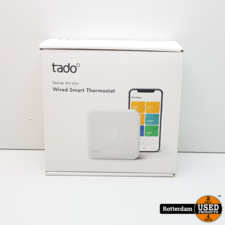 Tado Slimme Thermostaat V3+ starterkit, bedraad, Wit - Met Garantie