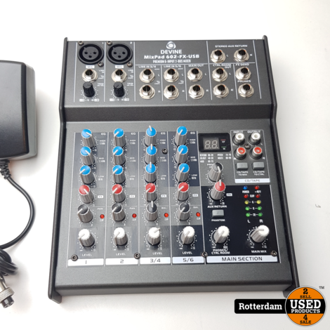 Devine MixPad 602-FX-USB podcast microfoonset - Met Garantie