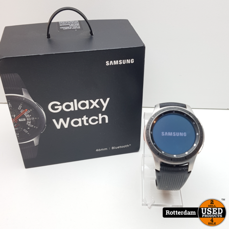 Samsung Galaxy Watch (46mm) Zilver (Zwart) - Met Garantie