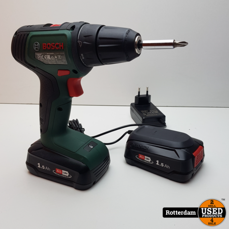 Bosch UniversalDrill 18V-60 Accuschroefboormachine - Met 2x 18 V Li-Ion accu (1,5 Ah) en lader