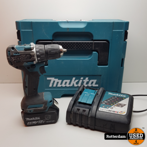 Makita Boor-/Schroefmachine DDF487RTJ 18V Li-Ion Accu (1x 5,0Ah) In Mbox - 13mm