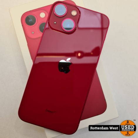 iPhone 13 mini 512GB Red - Accu 88% - Topstaat