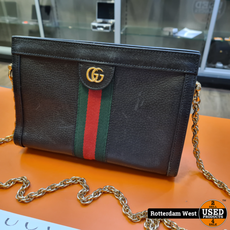 Gucci Ophidia GG Small Shoulder Bag Black Leather