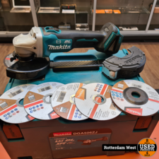 Makita DGA506 Accu SlijpTol - Koffer en Slijpschijven